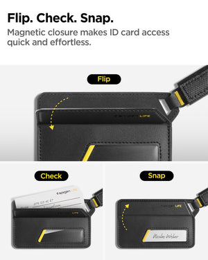 Spigen Life LF510 Magnetic Luggage Tag - Black - 1 Pack - image 3