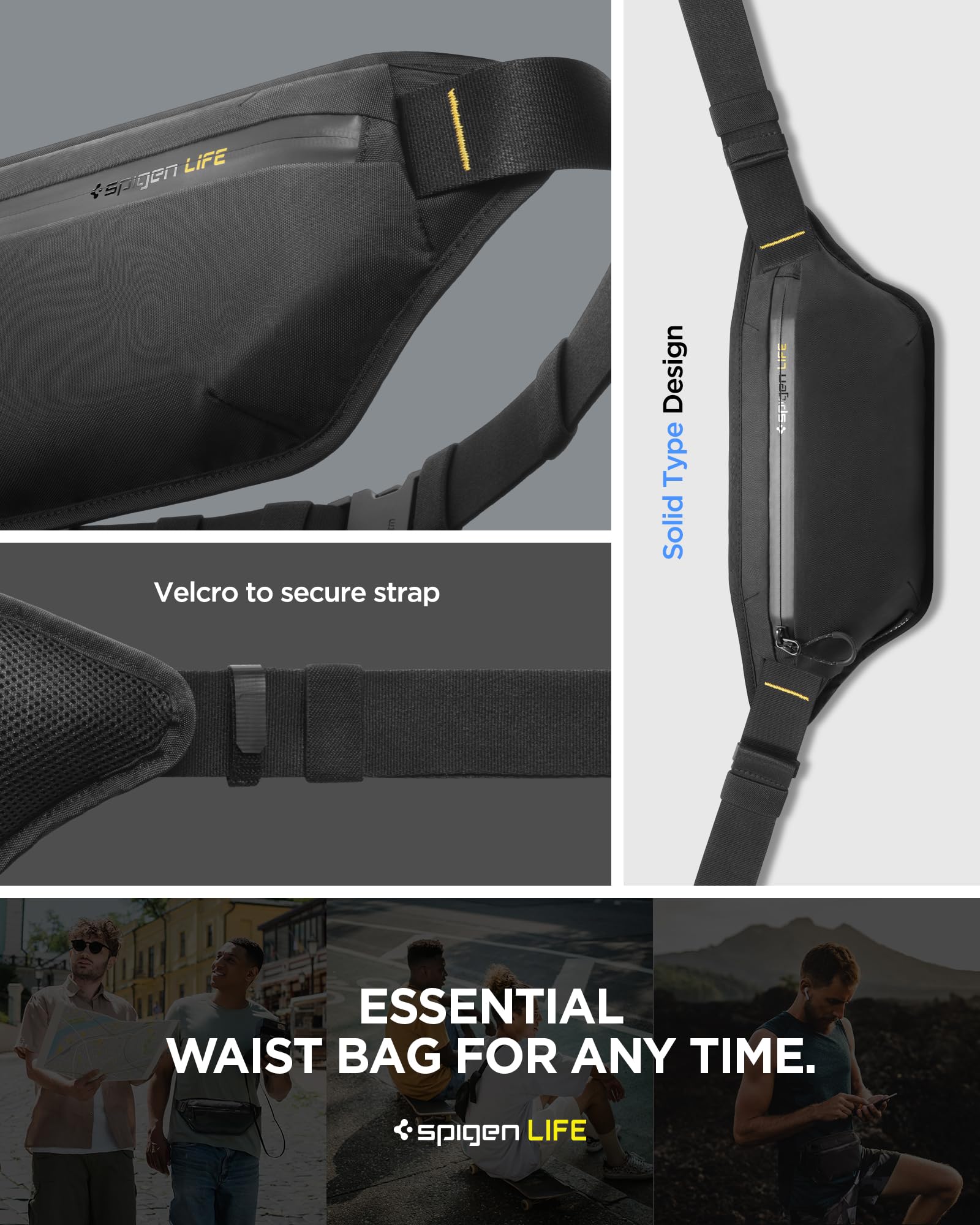 Spigen Klasden KD411 Waist Bag - Black - image 7