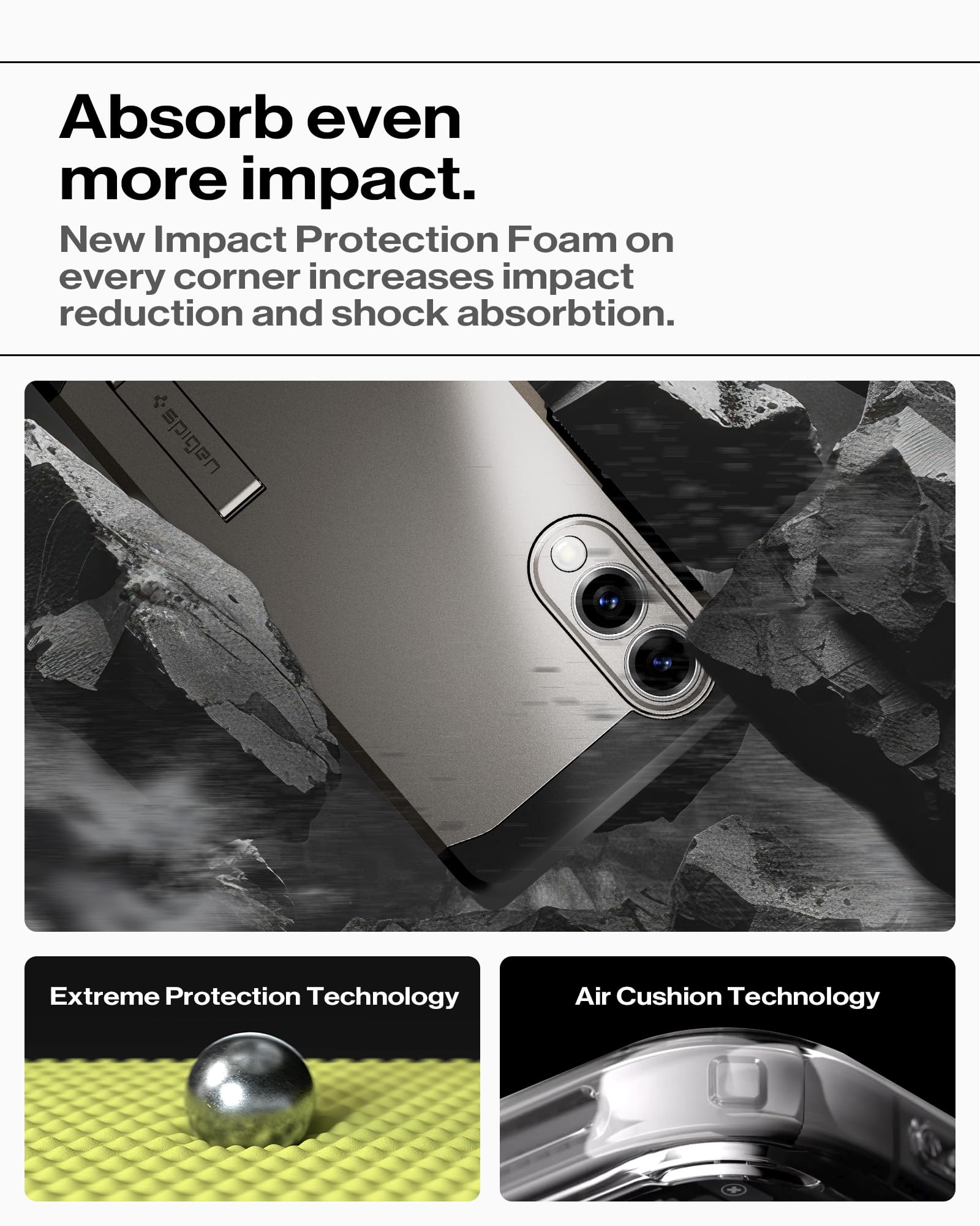 Spigen Galaxy S25 Edge Case Tough Armor MagFit - Gunmetal image 6