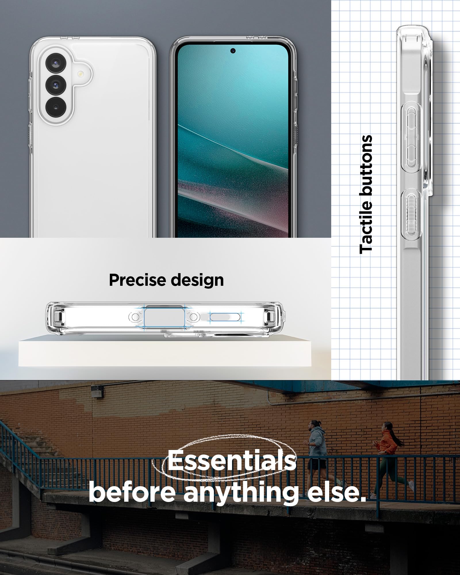 Spigen Galaxy A37 5G Case - Ultra Hybrid - Crystal Clear - image 7