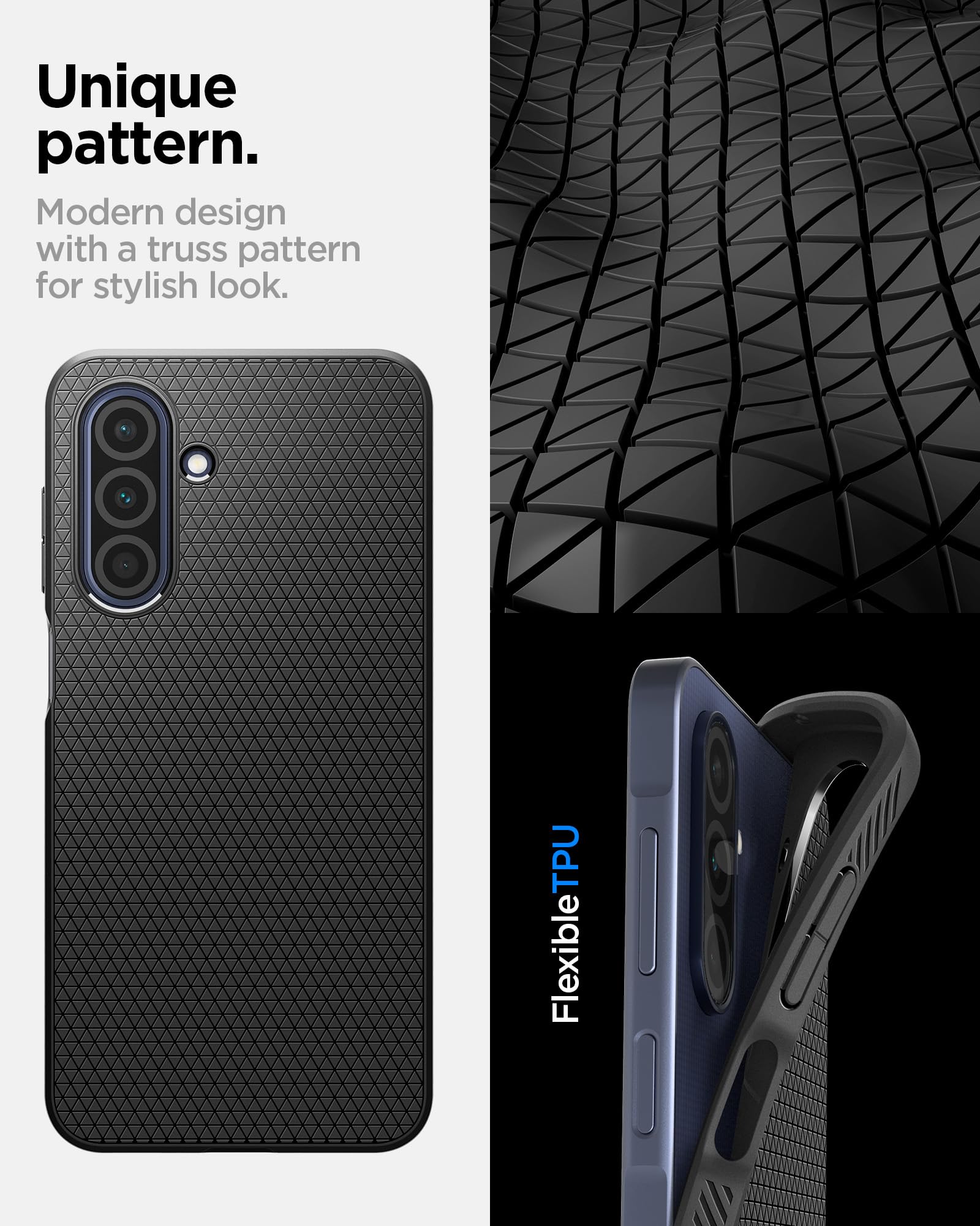 Spigen Galaxy A26 5G Case - Liquid Air - Matte Black - image 3