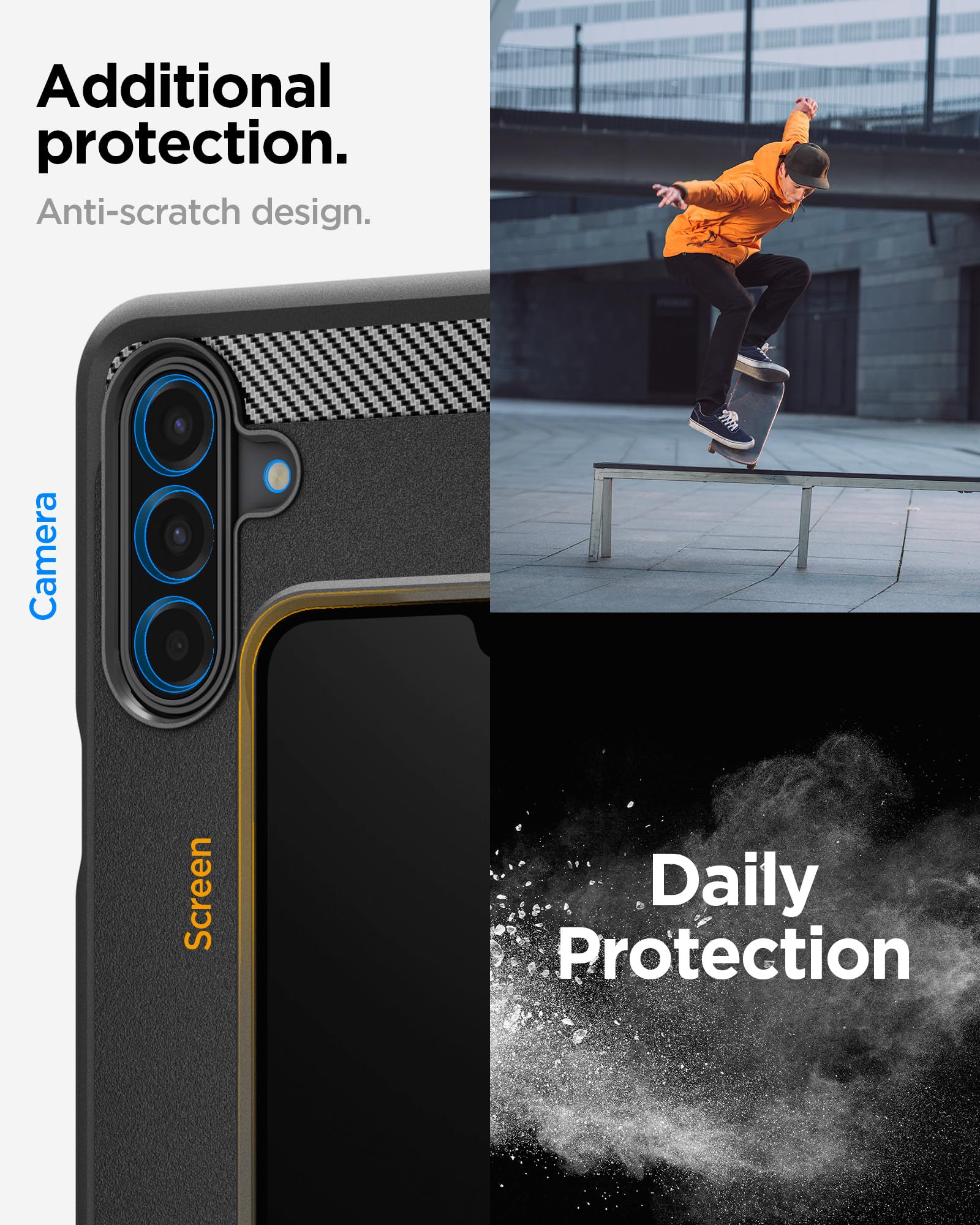 Spigen Galaxy A17 Series Case - Rugged Armor - Matte Black - image 5