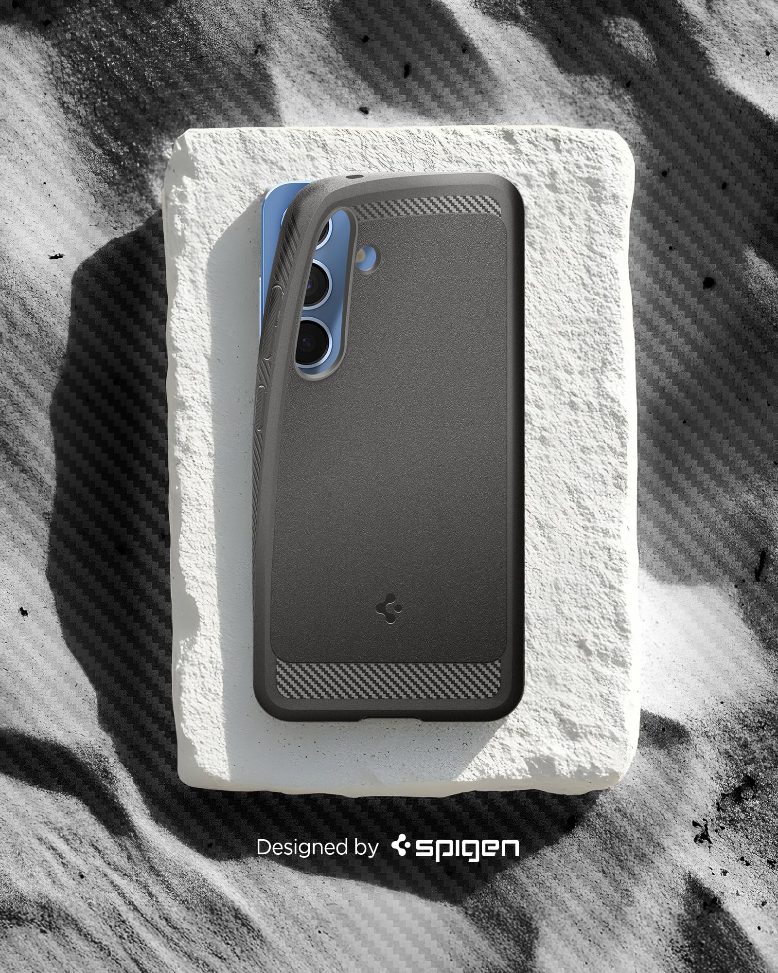 Spigen Galaxy S25 Plus Case - Rugged Armor MagFit - Marble Gray – image 4