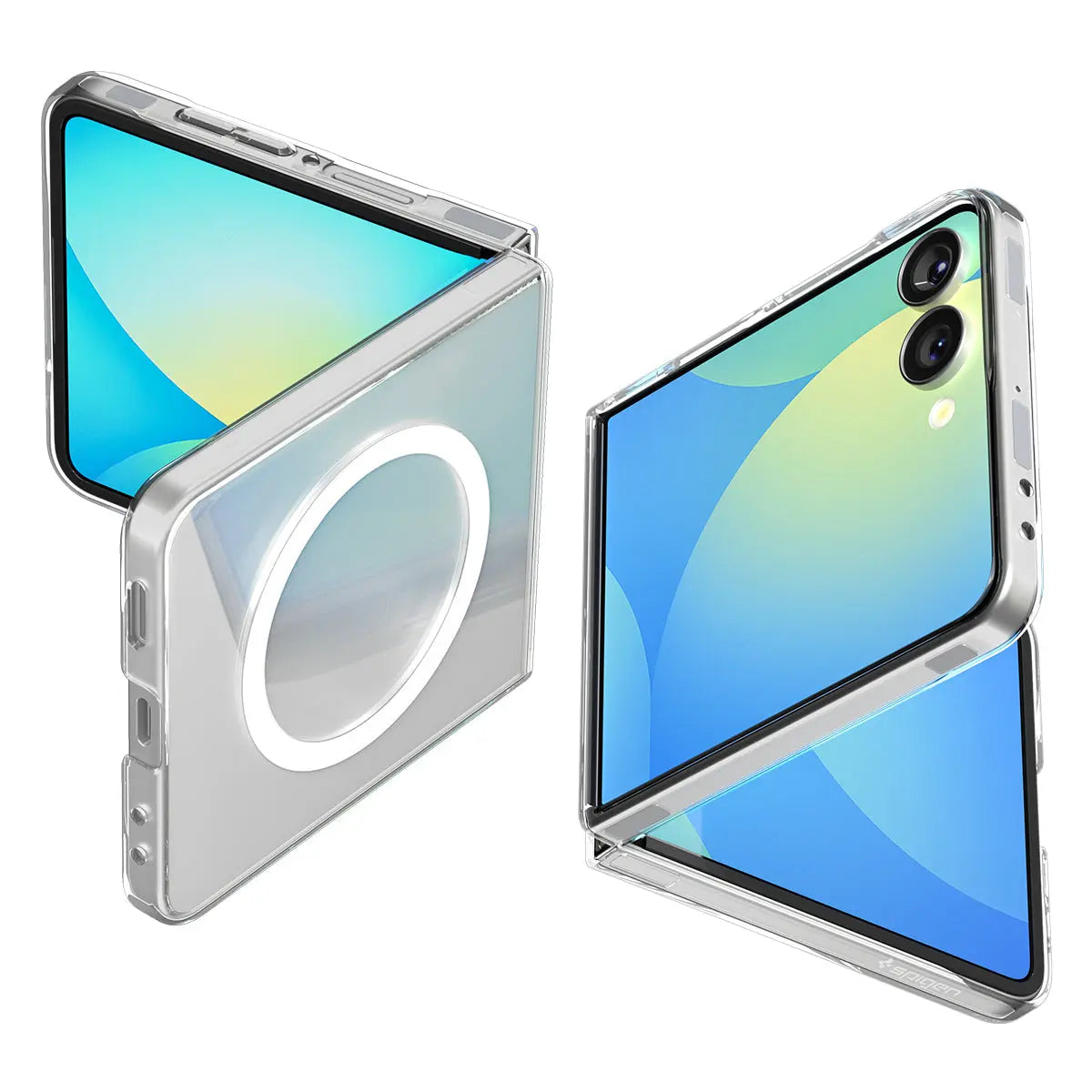 Spigen Galaxy Z Flip 7 Case - Air Skin (MagFit) – Clear White – main product image