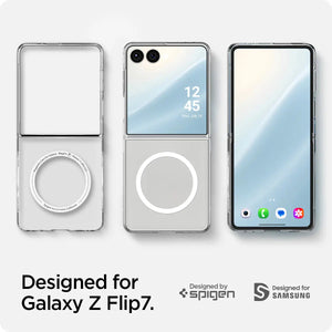 Spigen Galaxy Z Flip 7 Case - Air Skin (MagFit) – Clear White – detail image 1