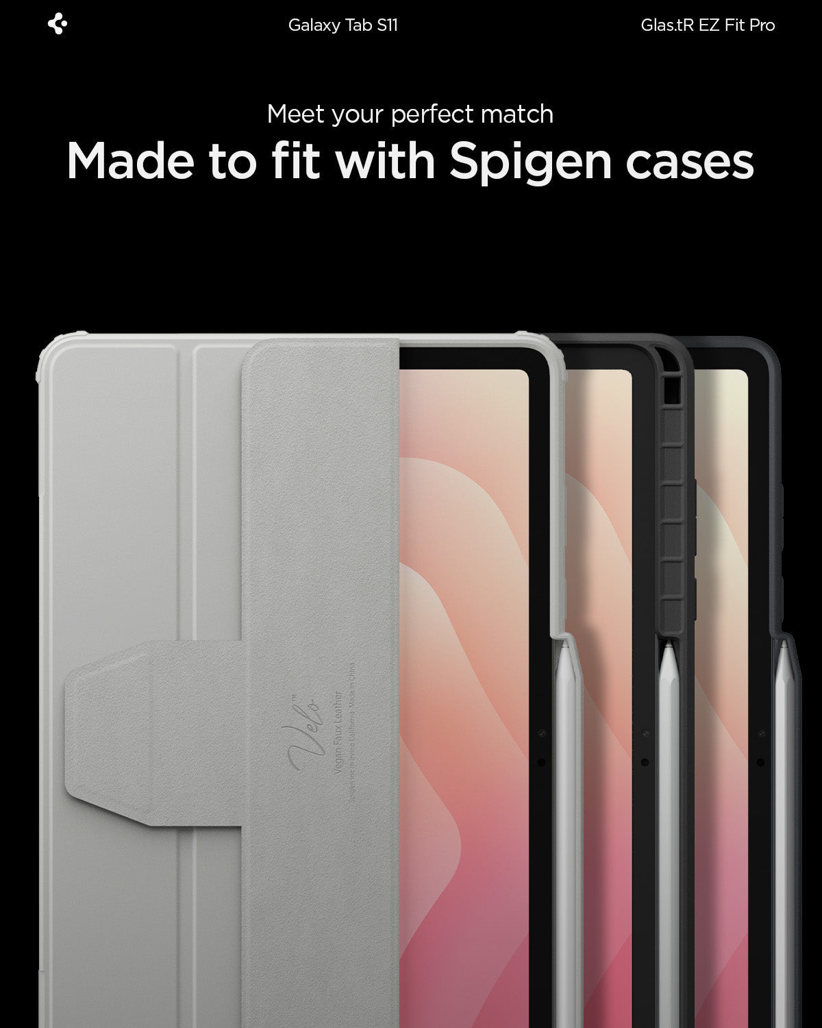 Spigen Galaxy Tab S11 Screen Protector GLAS.tR EZ Fit view 12