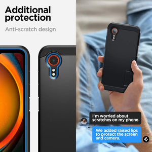 Spigen Galaxy XCover7 Case – Tough Armor — raised screen and camera edges