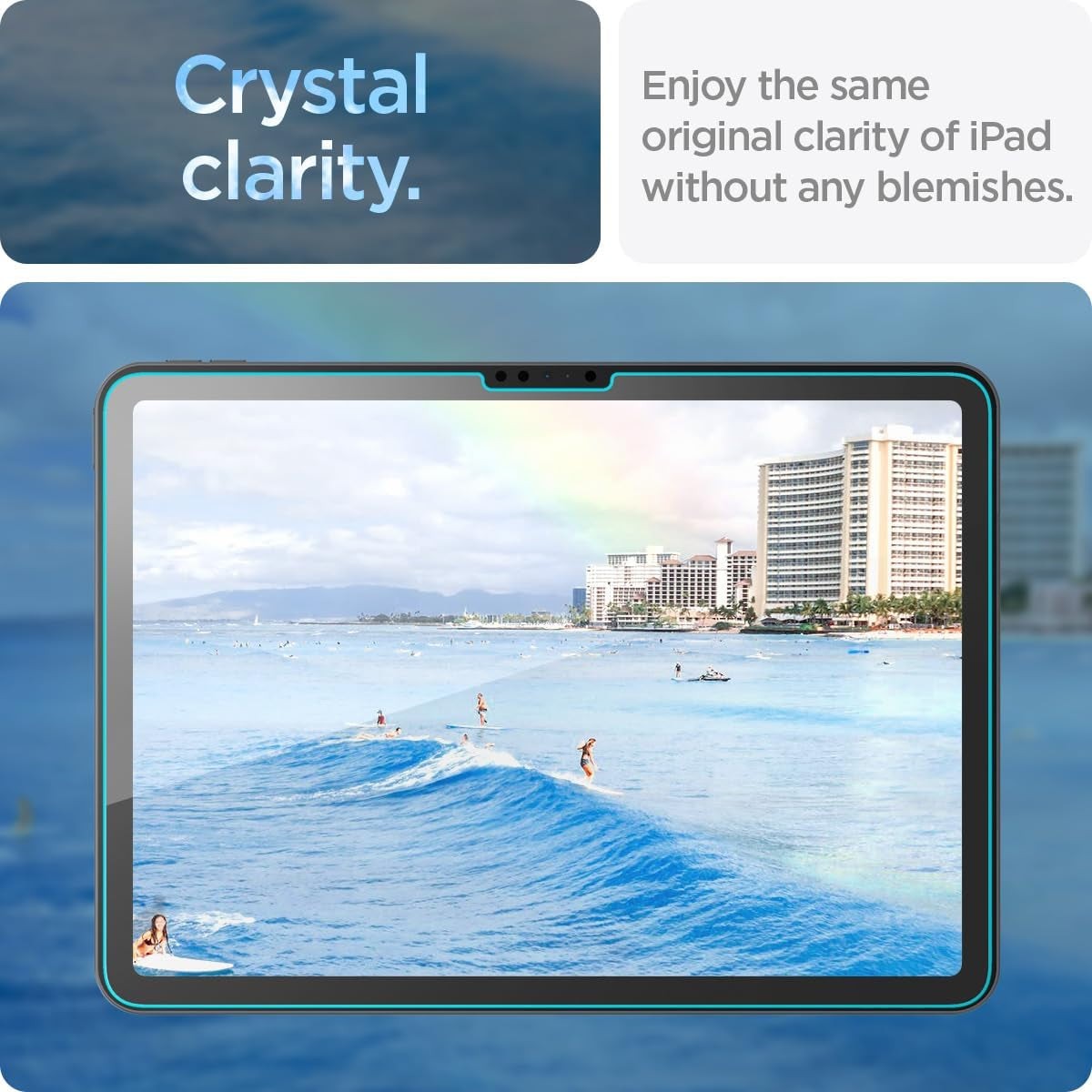 Spigen iPad Air 11" Screen Protector – Glas.tR EZ Fit (M3 2025 / M2 2024) (2 Pack)