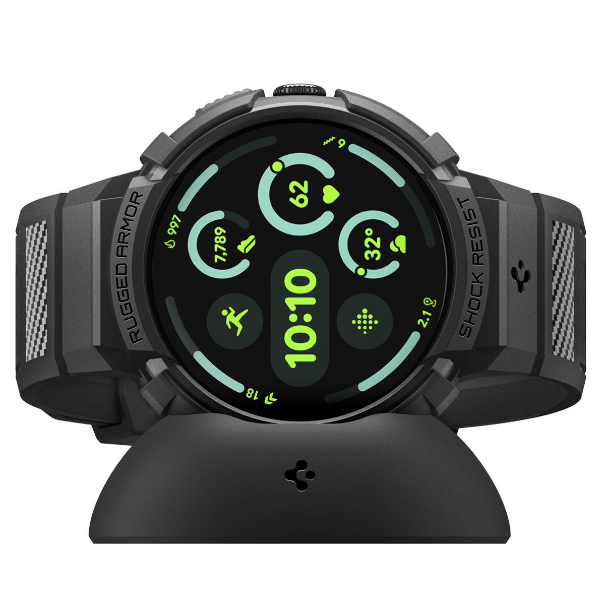 Spigen Google Pixel Watch 4 (45mm) Case + Band + Stand Watch Band Rugged Armor Pro (V2) view 14