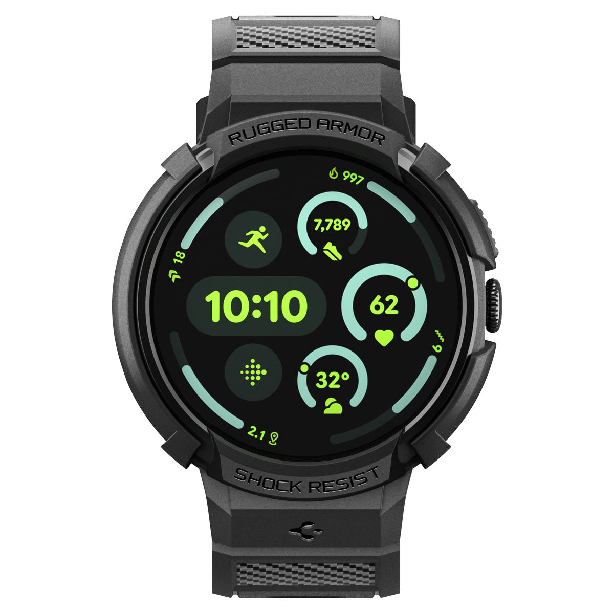 Spigen Google Pixel Watch 4 (45mm) Case + Band + Stand Watch Band Rugged Armor Pro (V2) view 3