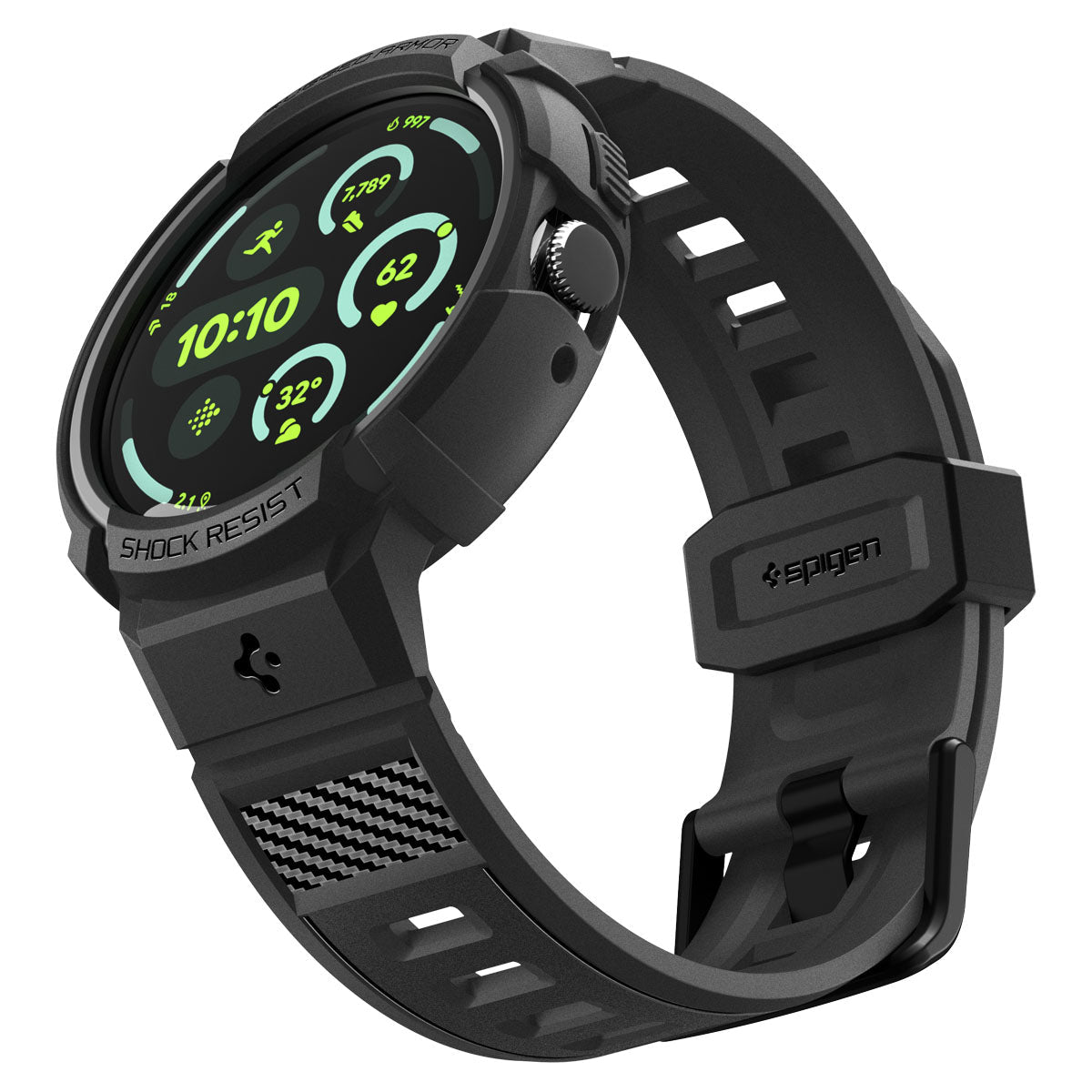 Spigen Google Pixel Watch 4 (45mm) Case + Band + Stand Watch Band Rugged Armor Pro (V2) view 11