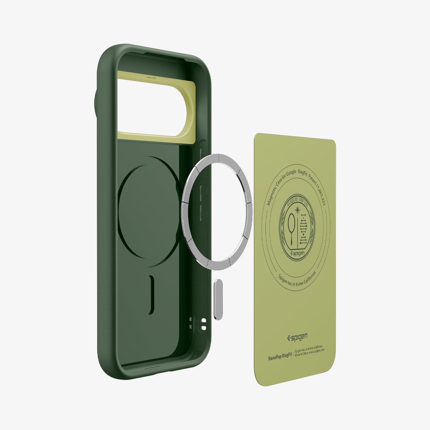 Spigen Nano Pop MagFit Case for Pixel 11 Pro XL - Avo Green - image 3