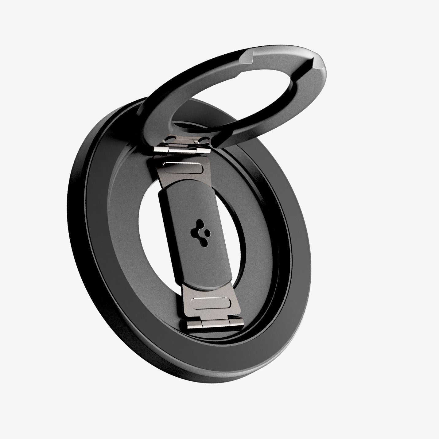 Angled view of Spigen O-Mag OM108 phone grip