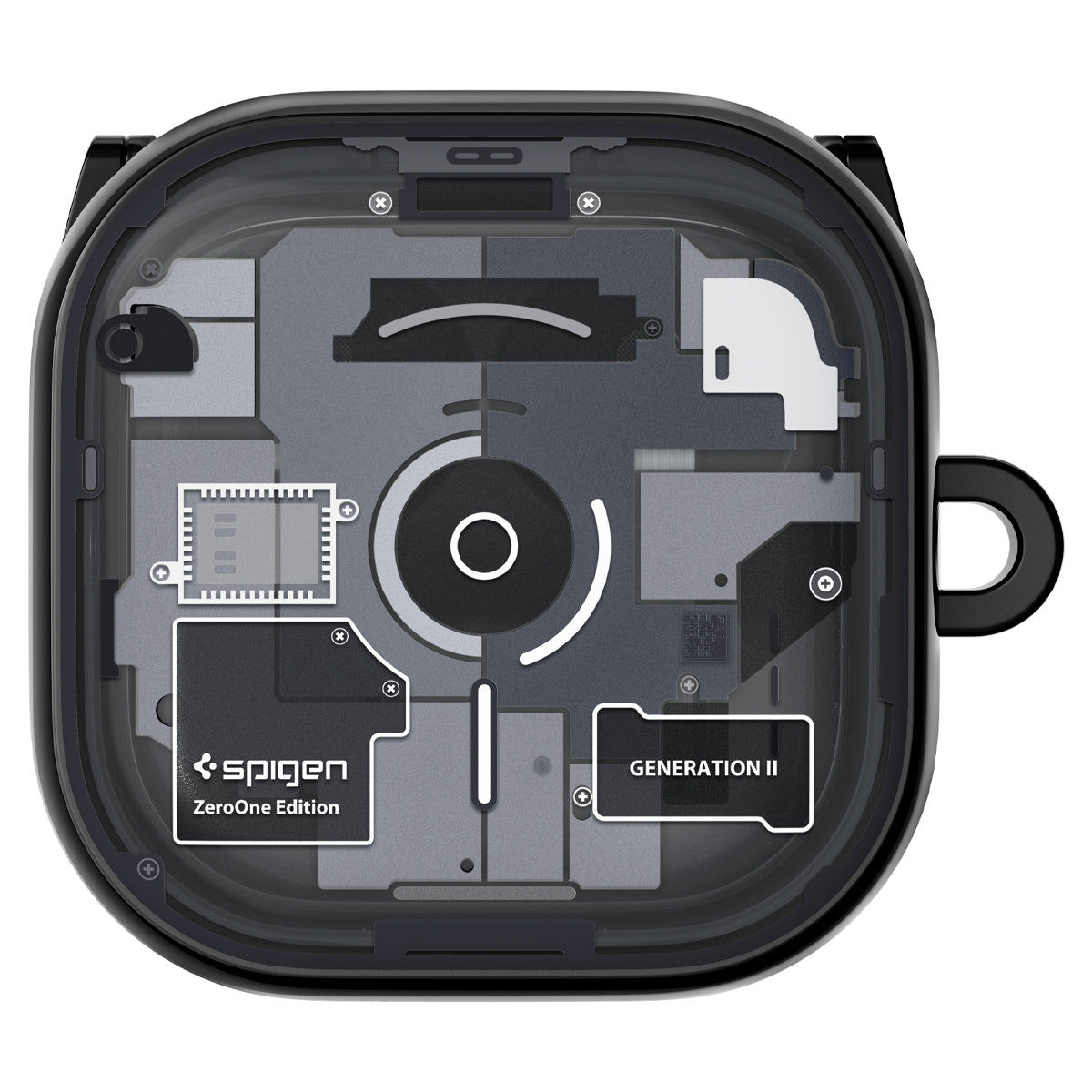 Spigen Galaxy Buds 4 Case - Ultra Hybrid Zero One - Zero One Black - image 2