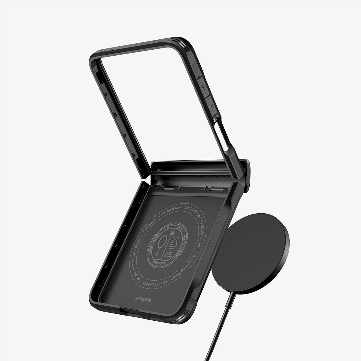 Spigen Galaxy Z Flip 7 Case - Slim Armor Pro (MagFit) – Black – detail image 3