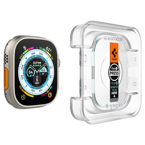 Spigen Apple Watch Ultra 3/2/1 Screen Protector GLAS.tR EZ Fit (2 Pack) view 5