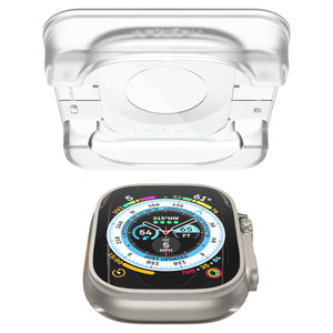 Spigen Apple Watch Ultra 3/2/1 Screen Protector GLAS.tR EZ Fit (2 Pack) view 6