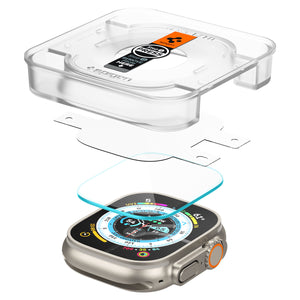 Spigen Apple Watch Ultra 3/2/1 Screen Protector GLAS.tR EZ Fit (2 Pack) view 3