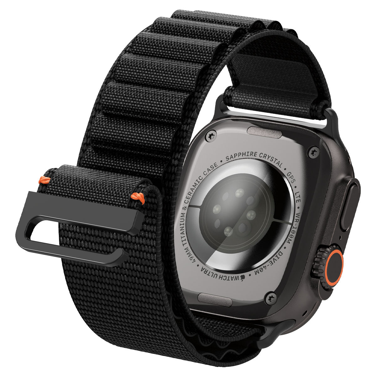 Spigen Apple Watch 49/46/45/44mm Band – WBF1 – Black – product detail image 9