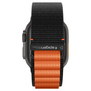 Spigen Apple Watch 49/46/45/44mm Band – WBF1 – Black Orange – product detail image 5