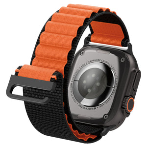 Spigen Apple Watch 49/46/45/44mm Band – WBF1 – Black Orange – product detail image 9