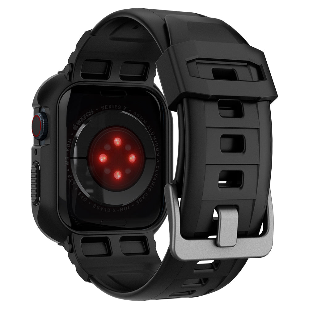 Spigen Apple Watch Series (45mm/44mm) Case + Case Rugged Armor Pro view 8