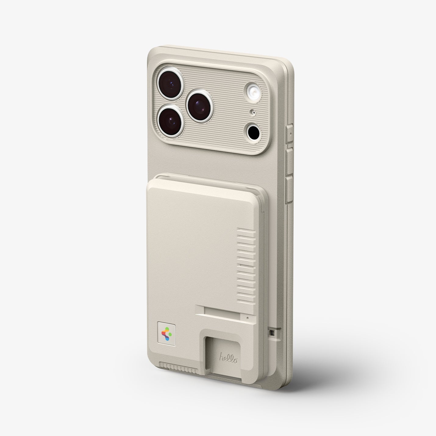 Spigen Classic LS MagFit card holder attached to phone