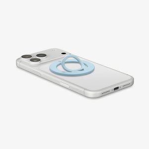 Spigen O-Mag Slim Dual Pop Light Blue side and bottom view