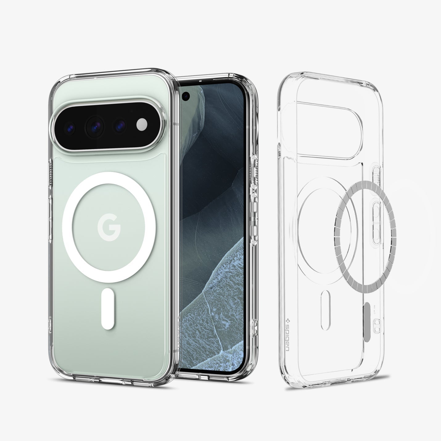 Spigen Ultra Hybrid MagFit Case for Pixel 11 Pro XL - Clear White - image 2