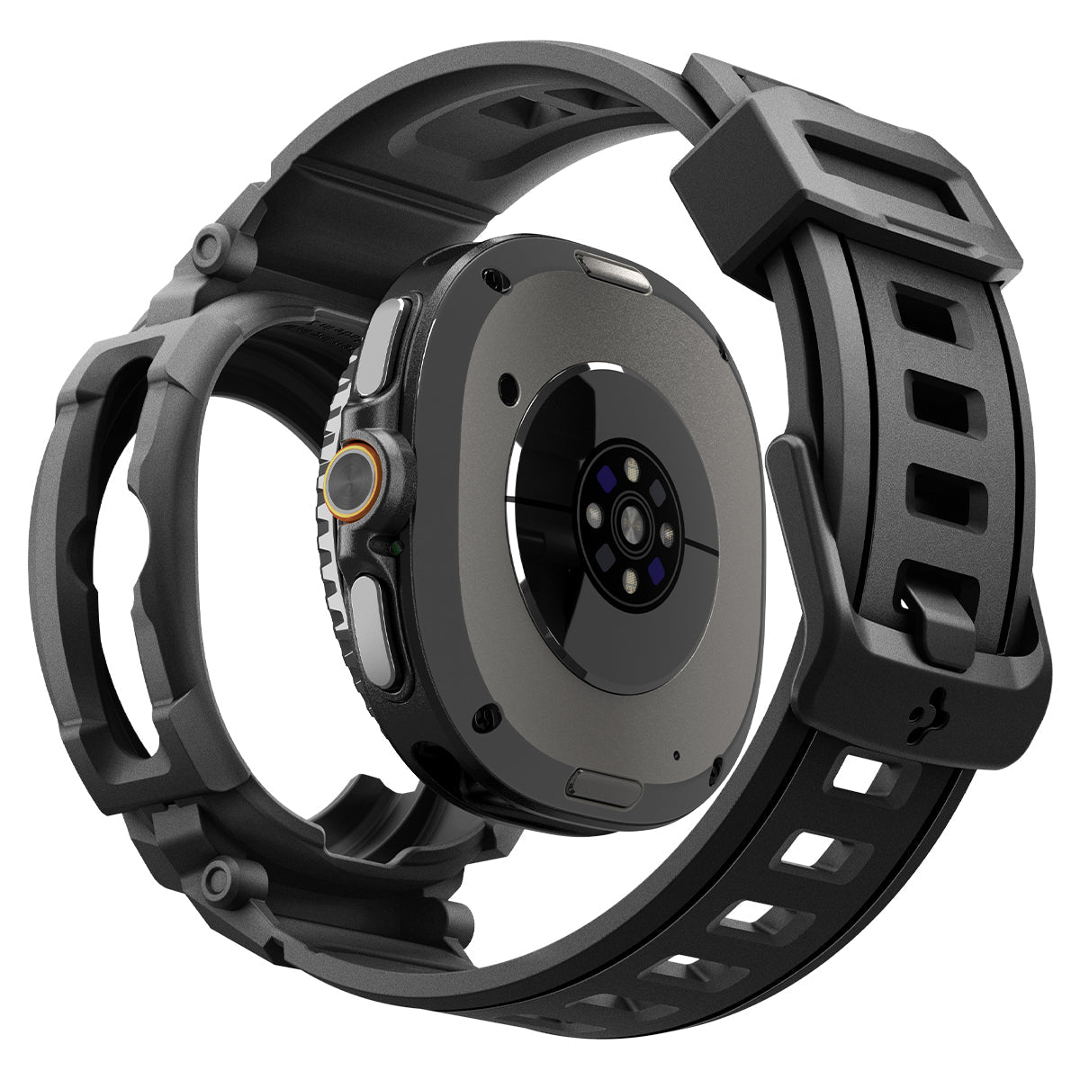 Spigen Galaxy Watch 8 Classic (46mm) Case + Case Rugged Armor Pro view 2