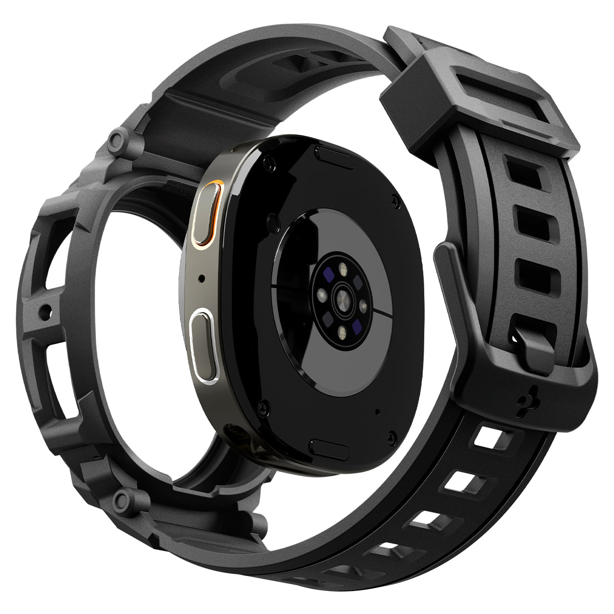 Spigen Galaxy Watch 8 (44mm) Case + Case Rugged Armor Pro view 2