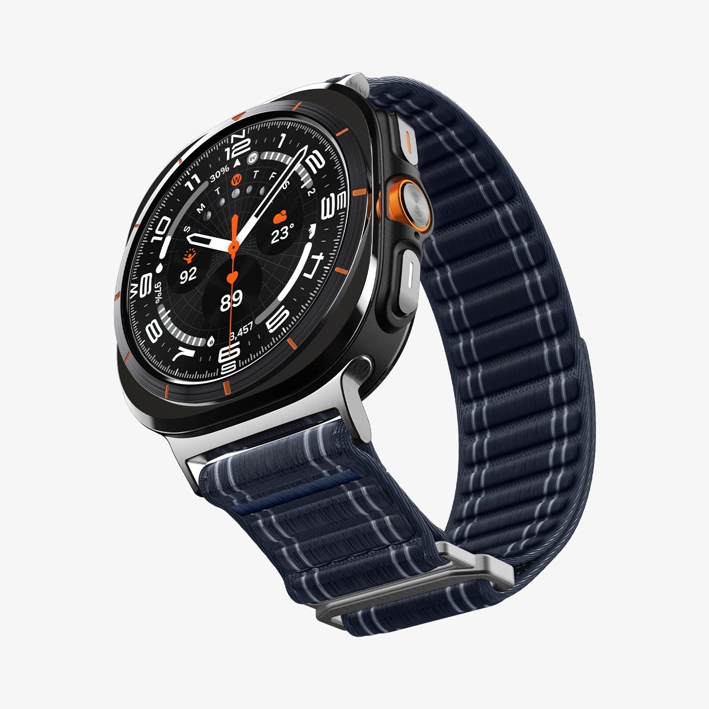 Spigen Galaxy Watch Ultra 2 & Ultra 47mm Band - WBF0 - Navy - white background detail image 3