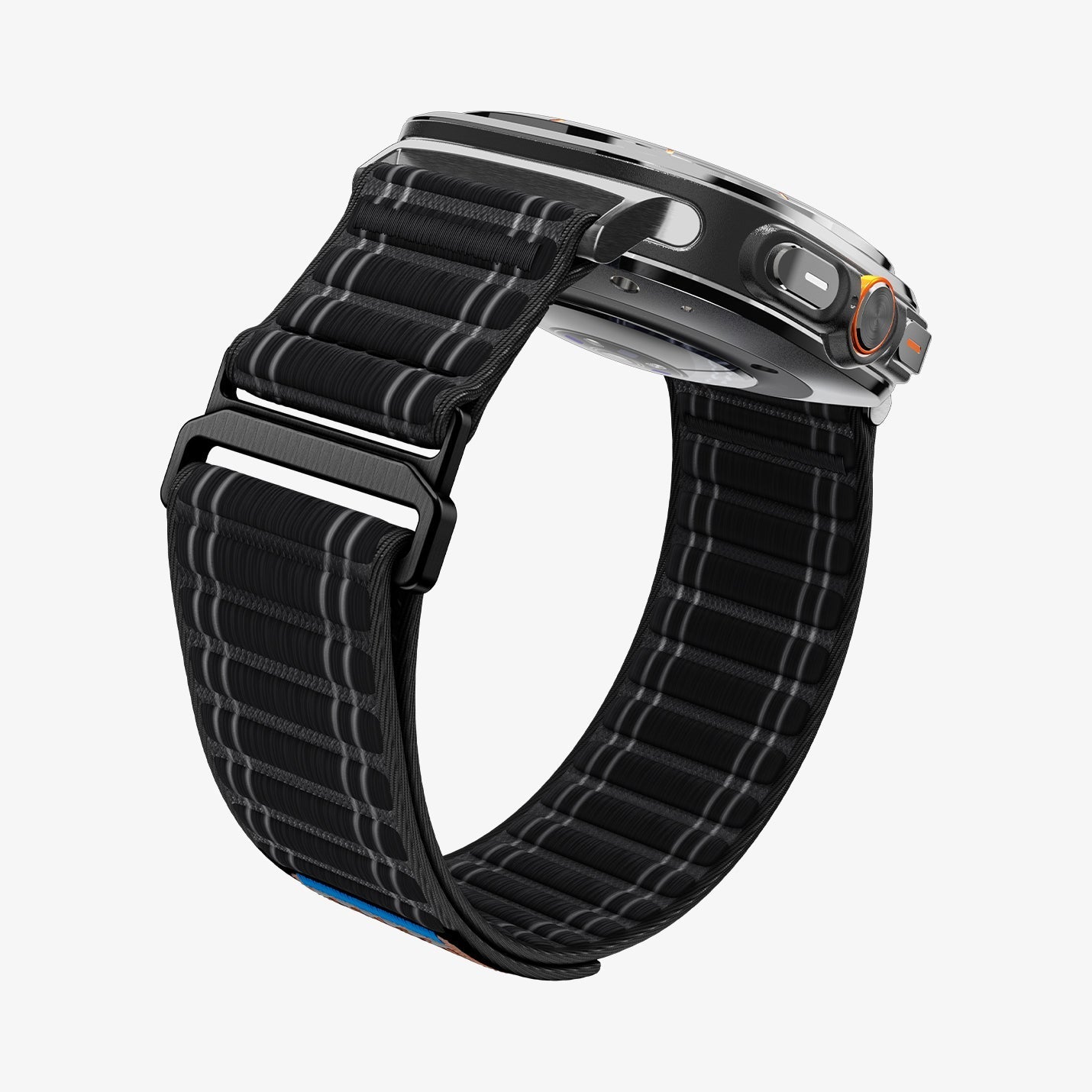 Spigen Galaxy Watch Ultra 2 & Ultra 47mm Band - WBF0 - Black - white background detail image 4