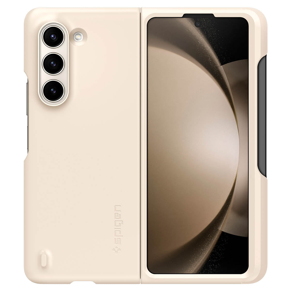 Spigen Galaxy Z Fold 5 Series Case – Thin Fit P – Pearled Ivory – product image 1