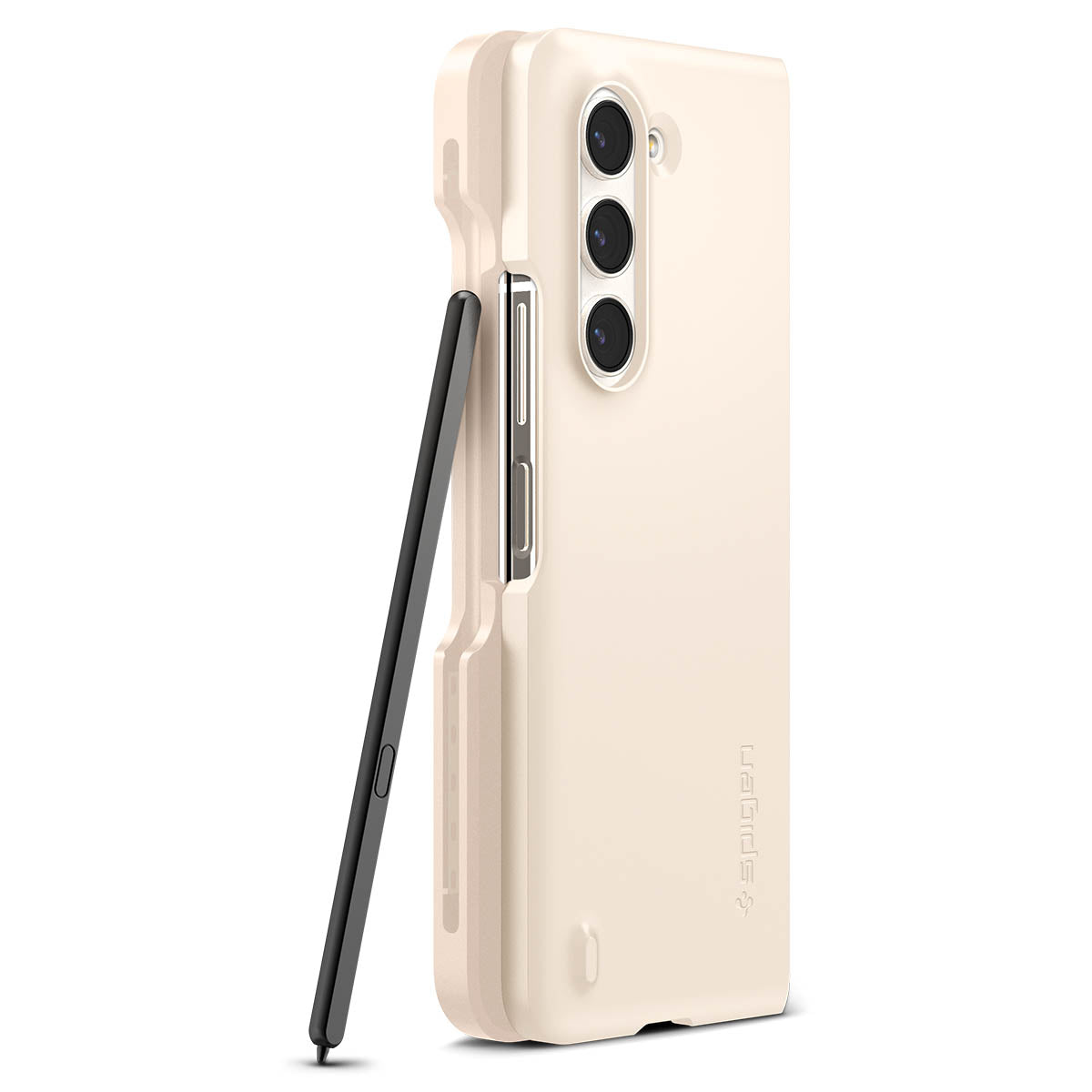 Spigen Galaxy Z Fold 5 Series Case – Thin Fit P – Pearled Ivory – product image 11