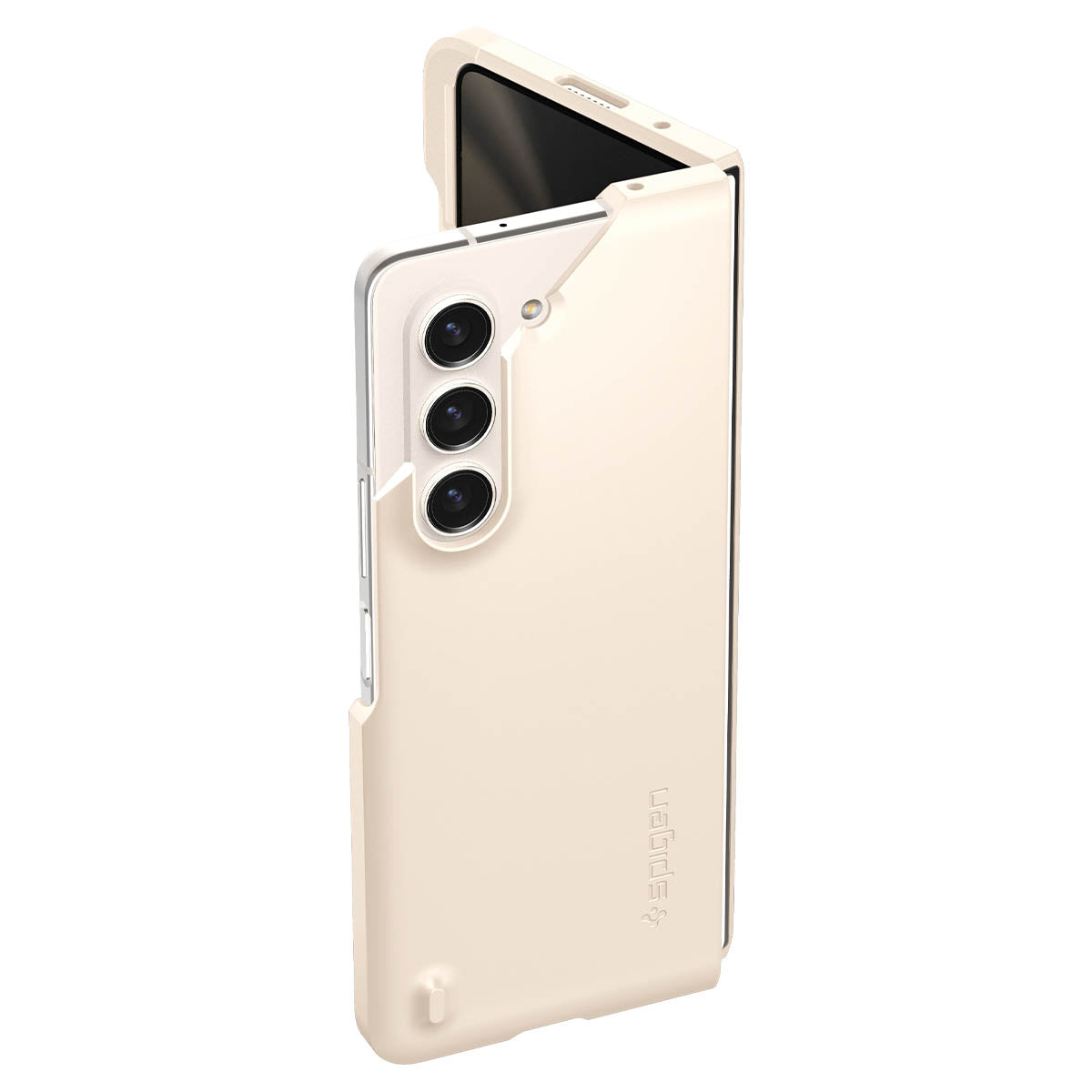Spigen Galaxy Z Fold 5 Series Case – Thin Fit P – Pearled Ivory – product image 15