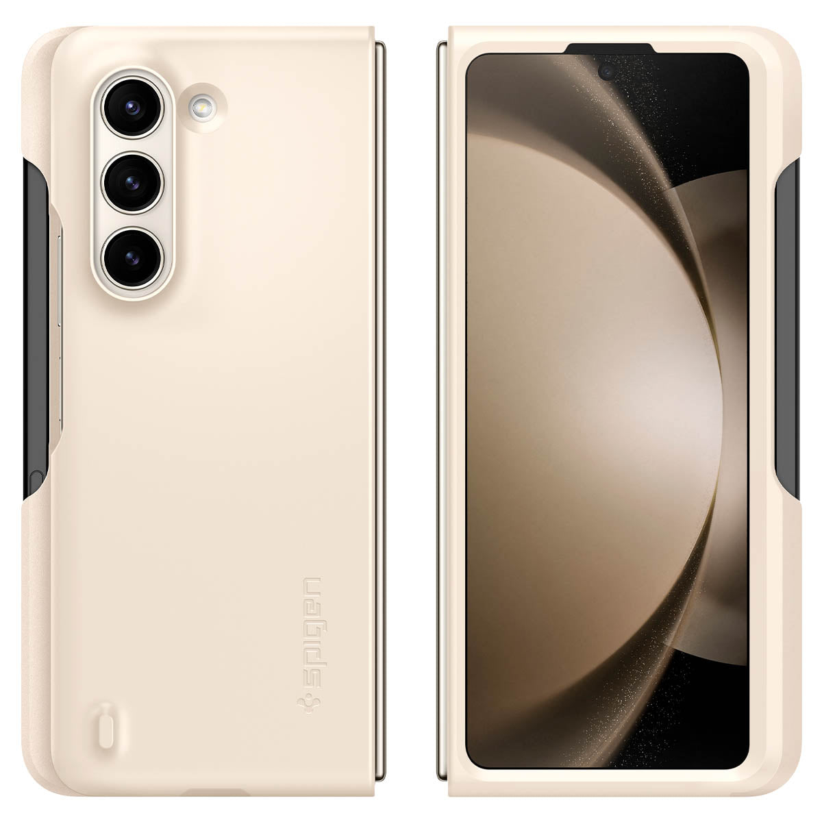 Spigen Galaxy Z Fold 5 Series Case – Thin Fit P – Pearled Ivory – product image 7