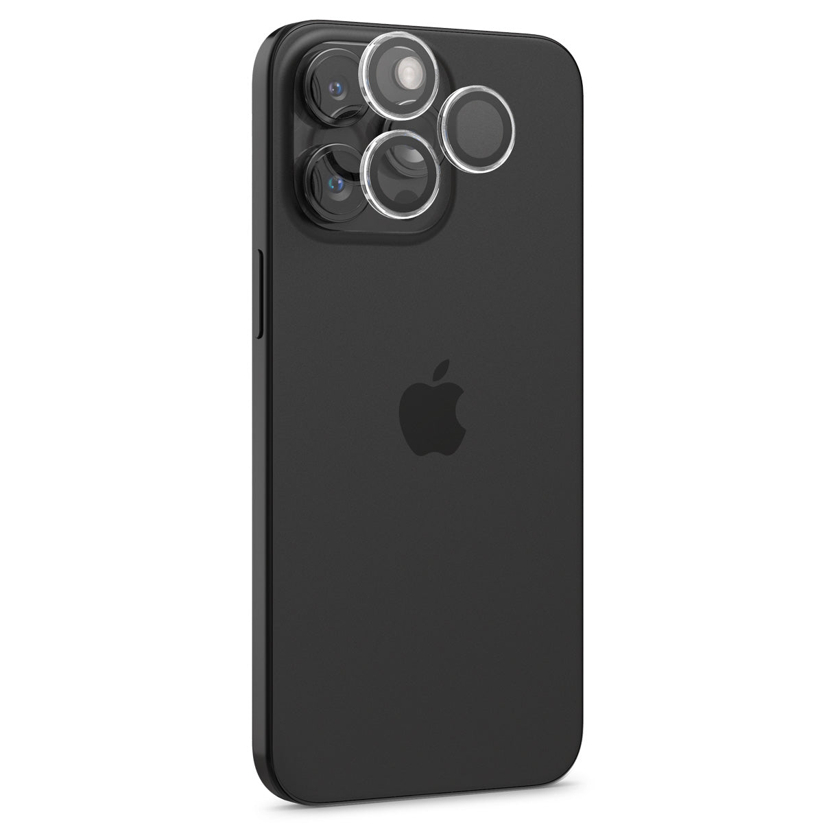 Spigen iPhone 17 Pro Max / 17 Pro Lens Protector – Optik Pro EZ Fit - Crystal Clear - clear protectors installed on device