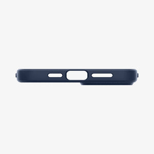 ACS04813 - iPhone 14 Pro Max Case Liquid Air in matte black showing the back