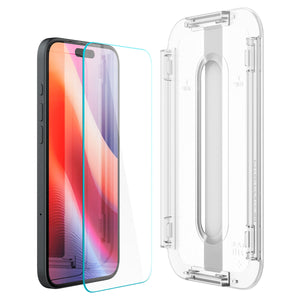 Spigen iPhone 16 Plus / iPhone 15 Plus Screen Protector – GLAS.tR EZ Fit (2 Pack) – Clear – product image 9