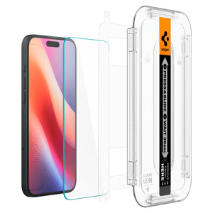 Spigen iPhone 16 Plus / iPhone 15 Plus Screen Protector – GLAS.tR EZ Fit (2 Pack) – Clear – product image 10
