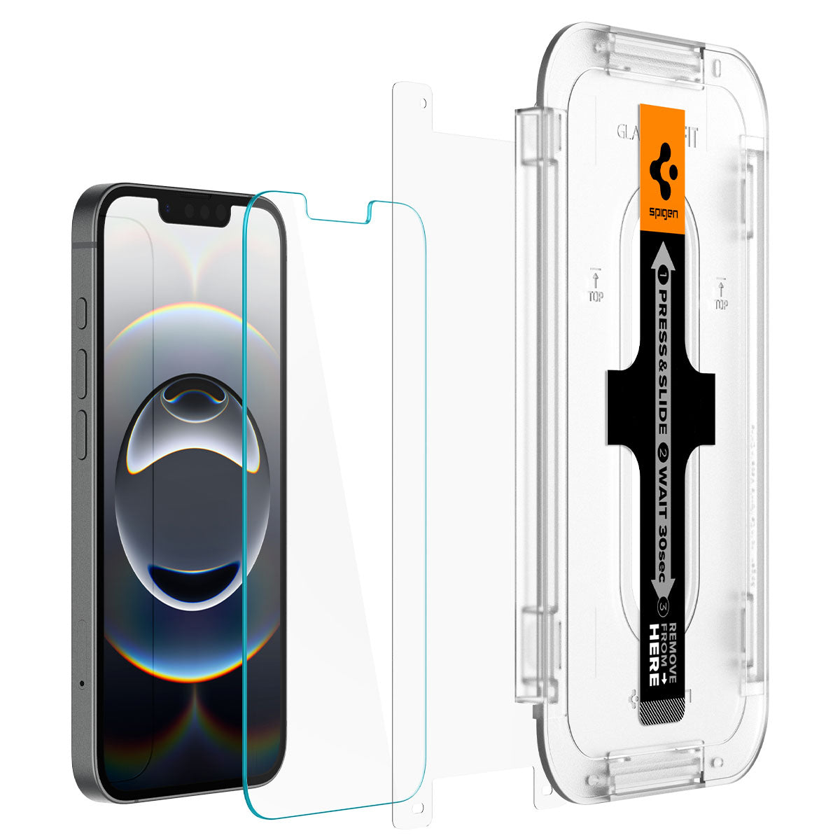 Spigen iPhone 17e / 16e Screen Protector GLAS.tR EZ Fit (2 Pack) view 11