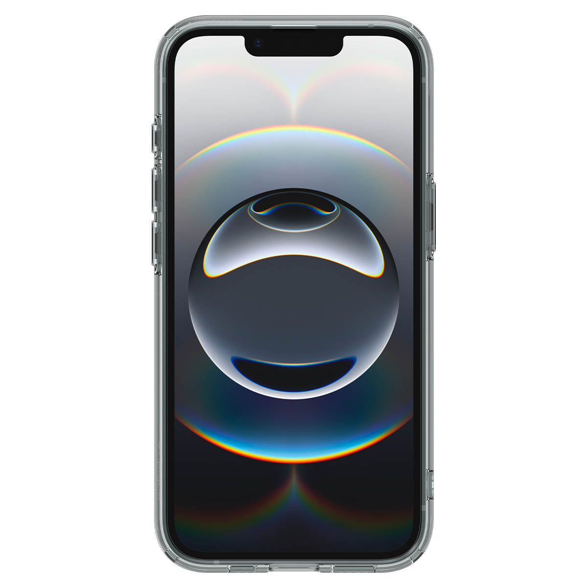 Spigen iPhone 17e and iPhone 16e Ultra Hybrid case in Space Crystal - front phone view