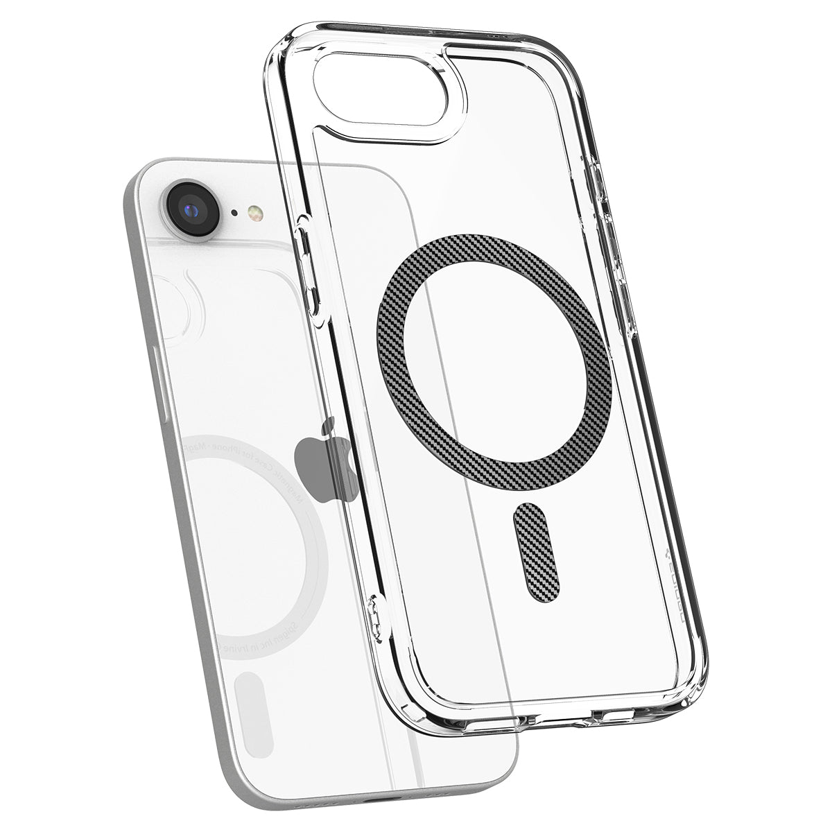Spigen iPhone 17e and iPhone 16e Case – Ultra Hybrid MagFit – Carbon Fiber – detail image 5
