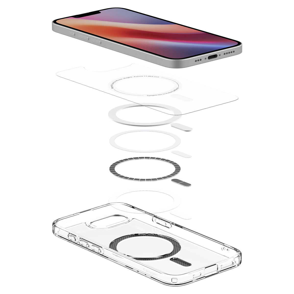 Spigen iPhone 17e and iPhone 16e Case – Ultra Hybrid MagFit – Carbon Fiber – detail image 7