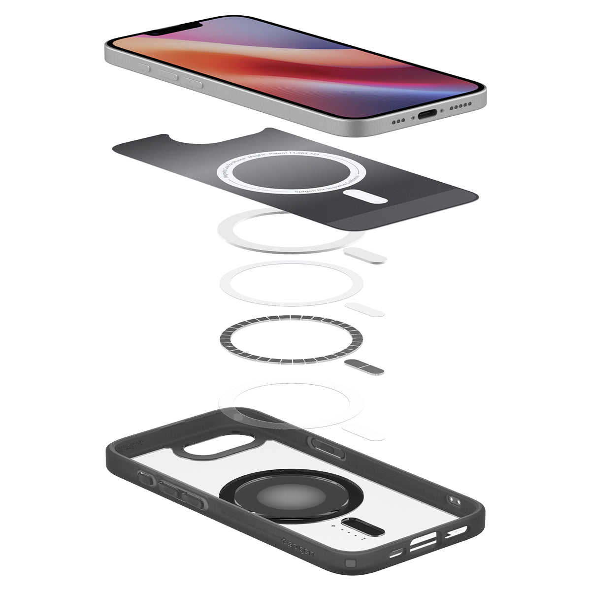 Spigen iPhone 17e and iPhone 16e Case – Ultra Hybrid Classic (MagFit) – Classic Black – detail image 7