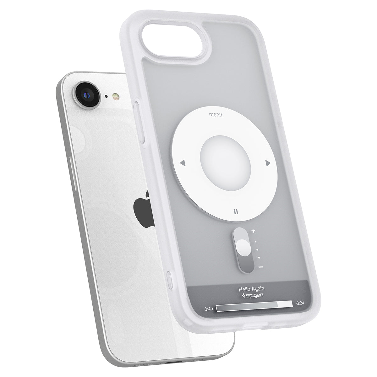 Spigen iPhone 17e and iPhone 16e Case – Ultra Hybrid Classic (MagFit) – Classic Silver – detail image 5