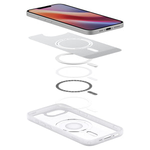 Spigen iPhone 17e and iPhone 16e Case – Ultra Hybrid Classic (MagFit) – Classic Silver – detail image 7