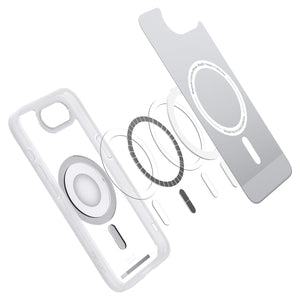 Spigen iPhone 17e and iPhone 16e Case – Ultra Hybrid Classic (MagFit) – Classic Silver – detail image 8