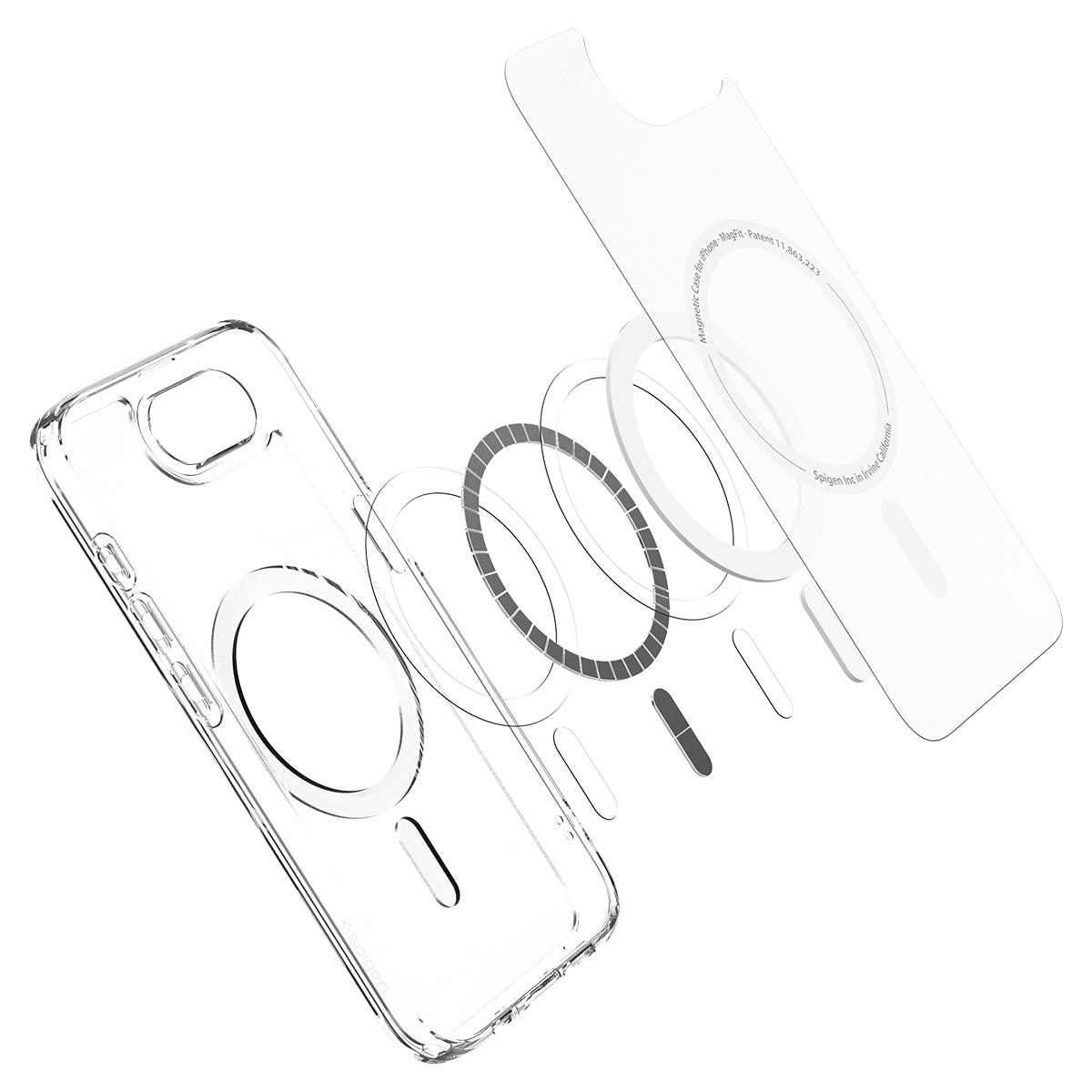 Spigen iPhone 17e and iPhone 16e Case – Ultra Hybrid MagFit – Frost White – detail image 8